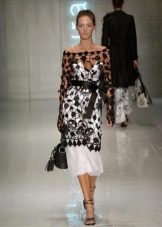 Robe en maille ajourée noire