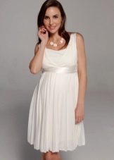 Robe longue taille haute courte