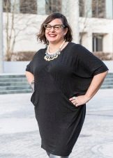 Tunique noire pour femmes obèses