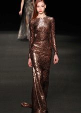 Robe Marron Brillant