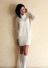 Robe courte chaude au lait