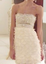 Robe de soirée courte en lait