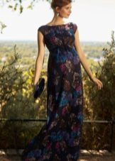 Élégante robe en mousseline de soie pour les femmes enceintes