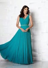 Robe avec drapé d'algues longueur maximale