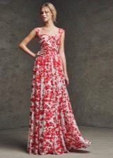 Robe de soirée fleurie