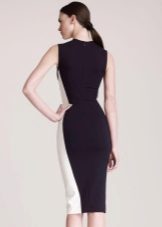 Style d'affaires de robe noire et blanche combinée