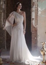 Robe de mariée avec dentelle grecque