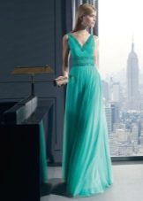 Robe grecque turquoise