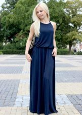 Robe d'été longue bleue