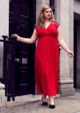 Robe longue de soirée rouge