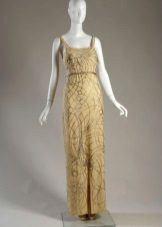 Robe vintage dorée