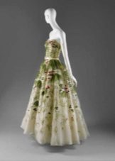 Robe vintage de Dior avec un motif vert