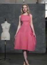 robe midi rose
