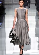 Robe midi grise