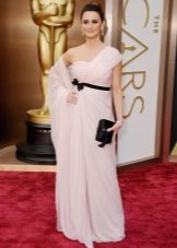 Robe longue rose pâle pour le type de couleur hiver