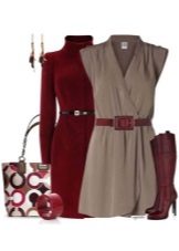Robe grise et accessoires pour femmes pour le type de couleur Deep Winter