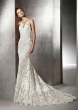 Robe de mariée en dentelle sirène