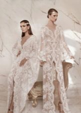 Robes de mariée en dentelle transparente