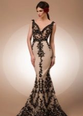 Robe en dentelle sirène