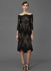 Robe en dentelle avec basky