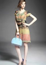 Robe en lin coloré