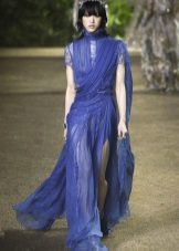 Elie Saab 2016 tavasz-nyár kék Sari ruha