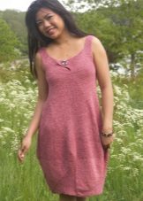 Robe ballon tricotée courte