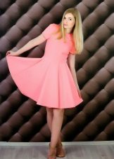 Robe néoprène soleil évasée