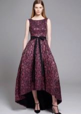 Robe courte devant longue dos en néoprène