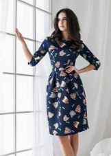 robe en néoprène fleuri