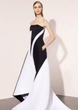 robe en néoprène noir et blanc