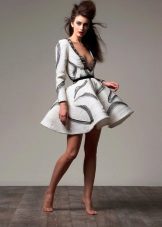 Robe courte en néoprène moelleux