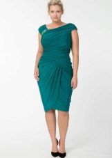 Robe en viscose avec drapé pour filles à part entière