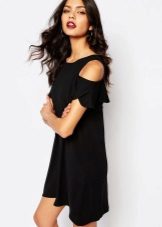 Robe en viscose noire