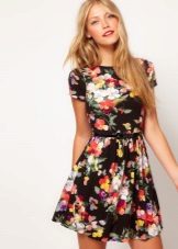 Robe en viscose florale