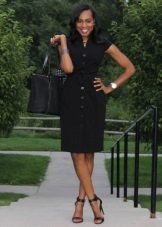 Robe chemise noire