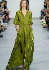 Robe longue verte