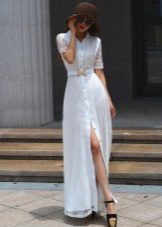 Robe longue blanche