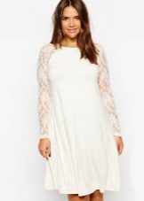 Robe manches longues raglan A-line