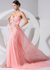 Robe de pêche avec strass et train