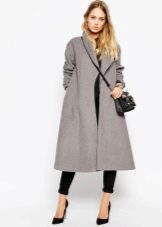 Manteau à robe trapèze