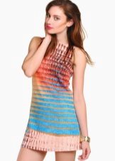 Robe tunique multicolore