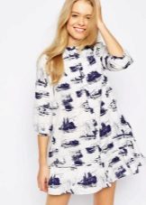 Robe tunique avec imprimé