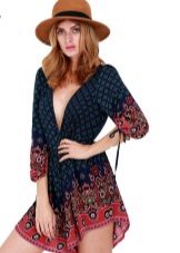 Robe tunique avec imprimé