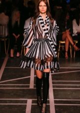 Navy Stripe A-Line ruha