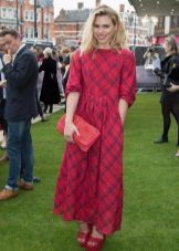 Robe longue à carreaux (tartan)