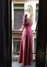Robe longue à carreaux en robe à carreaux (tartan)