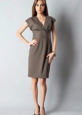 Robe mi-longue à taille haute