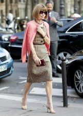 Robe fourreau et beige vert