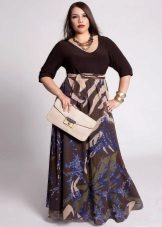 Robe longue à manches pour femme pleine